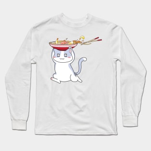 Ramen Cat Long Sleeve T-Shirt